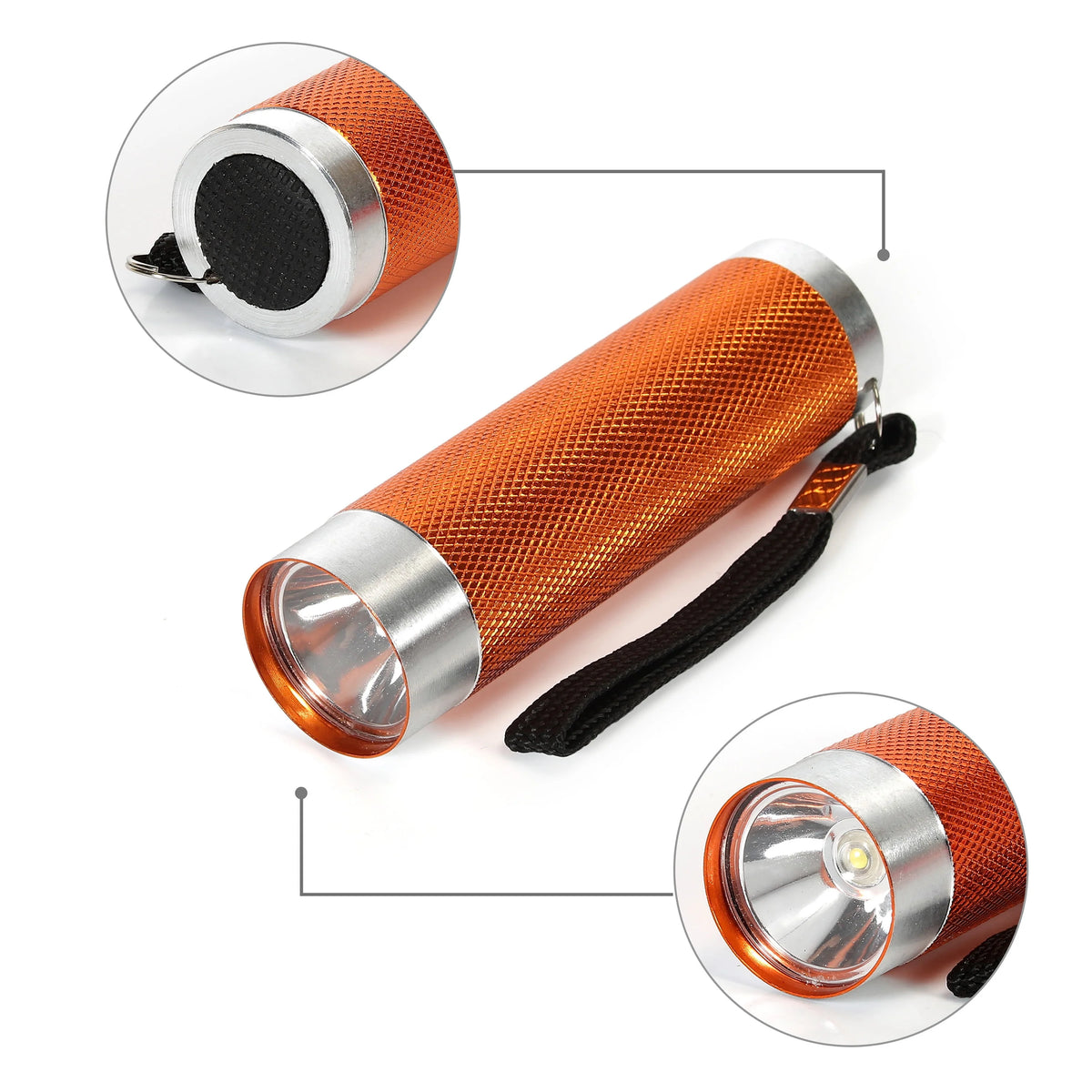 LED Flashlights 10-pack 50 Lumens Multicolor W22514