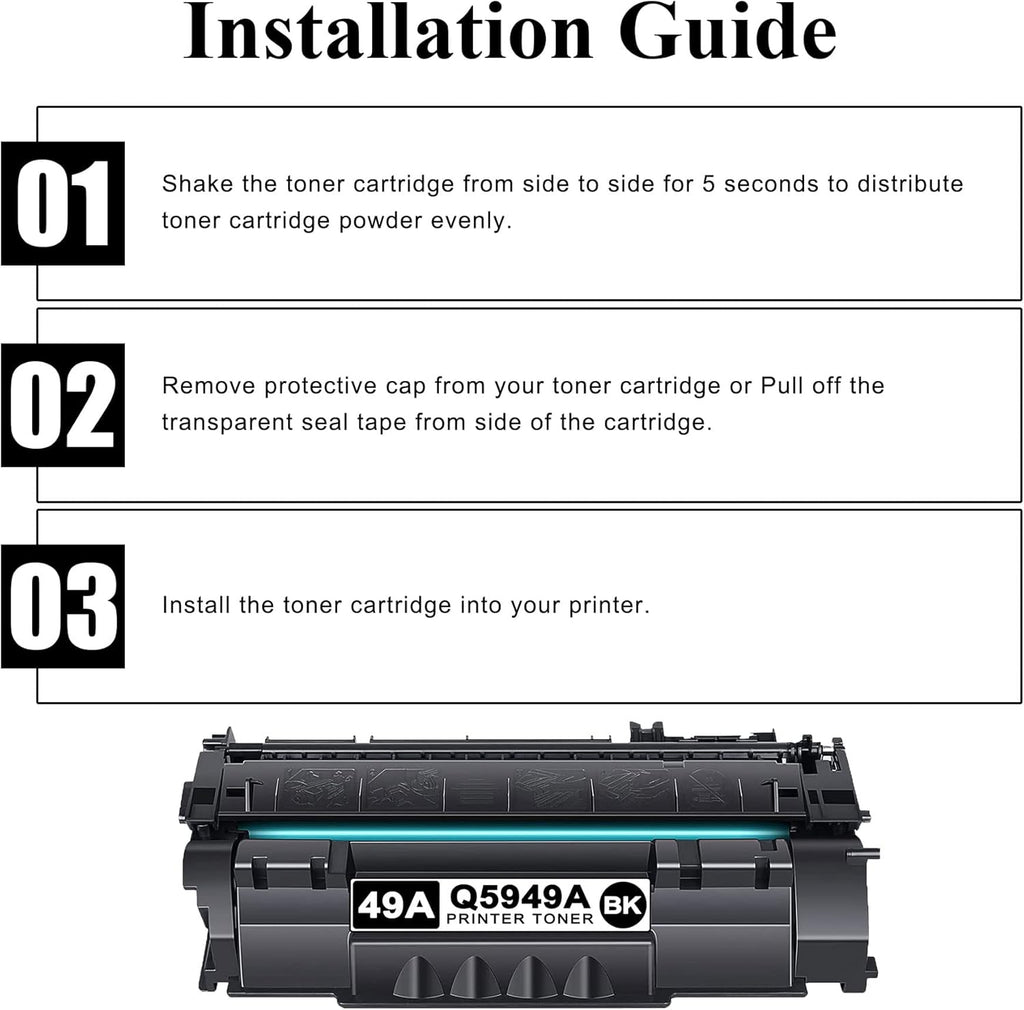 Black 2-Pack Compatible 49A Toner Cartridge B667