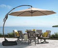11-Ft Outdoor Patio Umbrella with Base Y72667