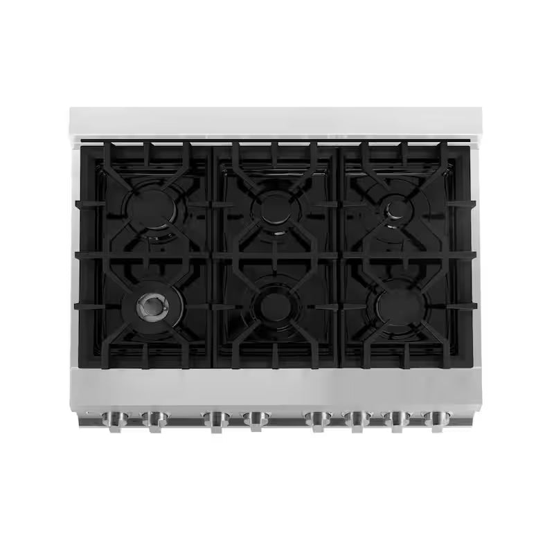 6 Burner Dual Fuel Range Stainless Steel E85879