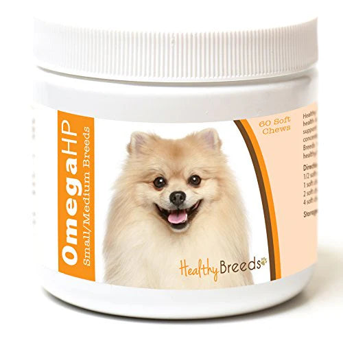 Pomeranian Skin and Coat Support Soft Chews 60 Count H256