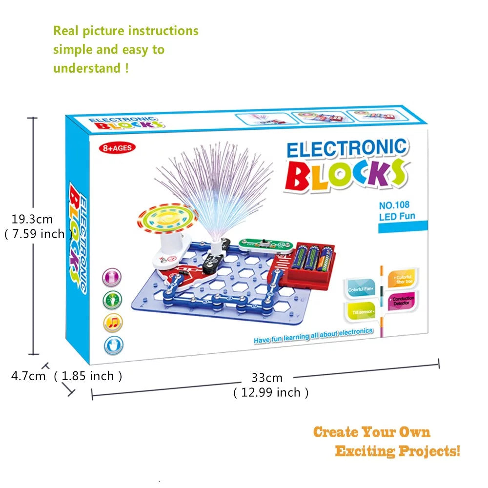 Electronic Blocks 17 Parts STEM Learning Toys B672496