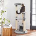 59.5-in Faux Fur Cat Tree Condo F70273
