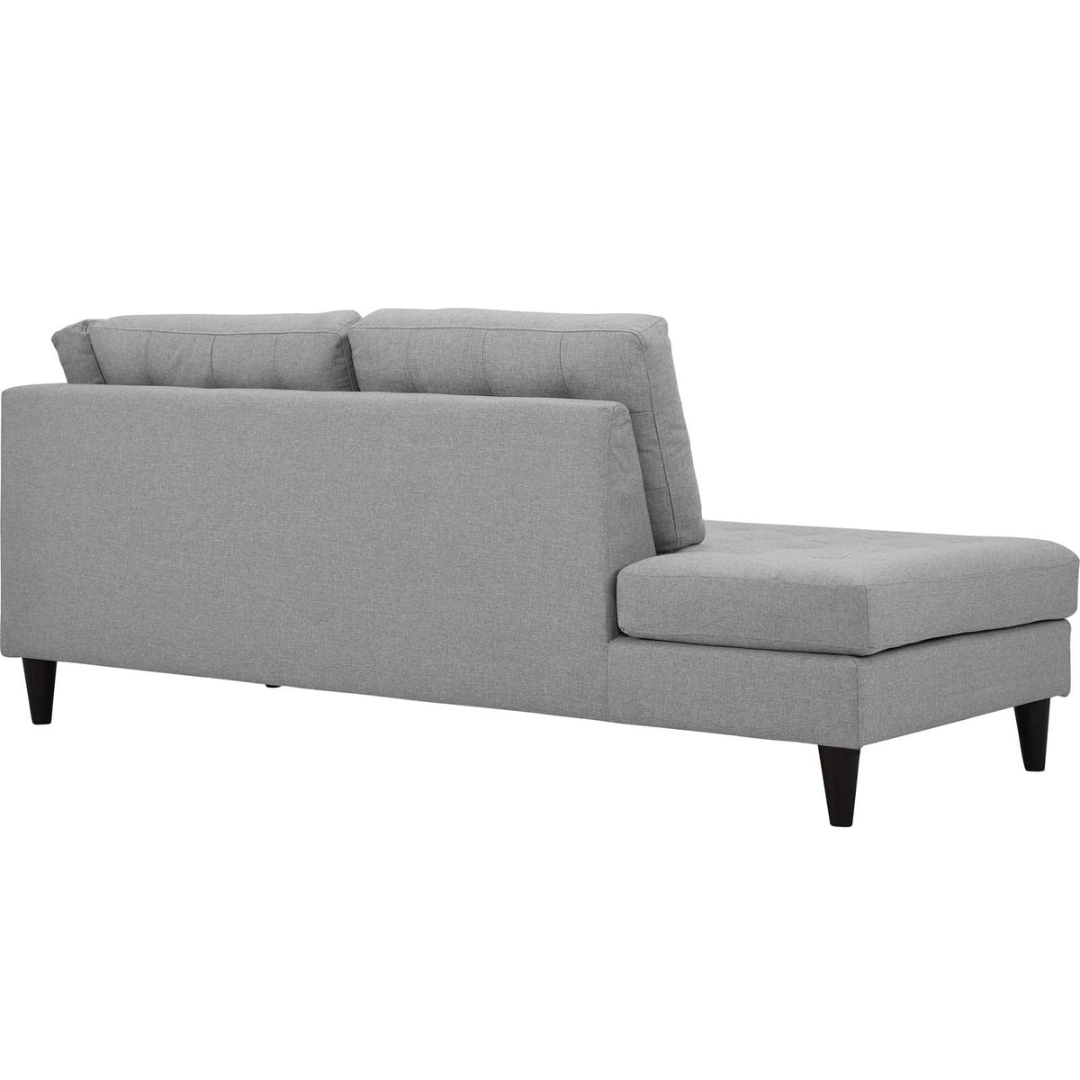 Light Gray Upholstered Fabric Sectional K3323
