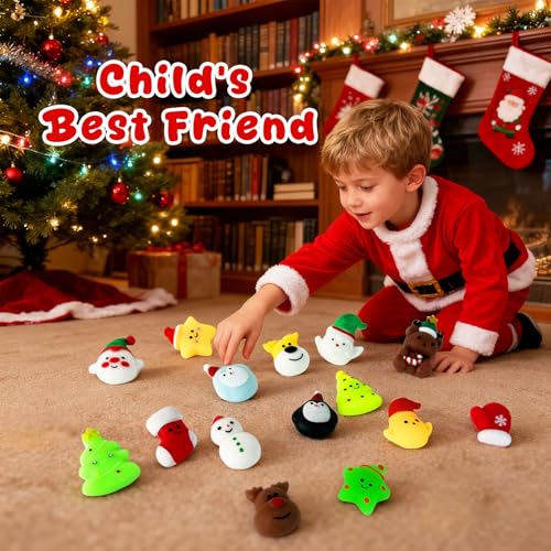 24 Mochi Squishy Toys Christmas Advent Calendar T132