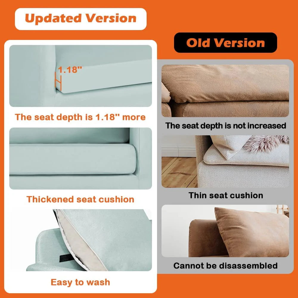 Fabric Modern Loveseat Sofa Couch G1235