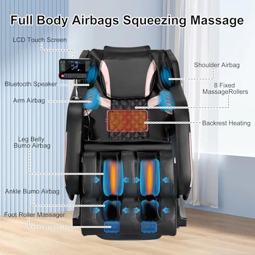Zero Gravity Full Body Massage Chair with Shiatsu Heating Airbags Z6770