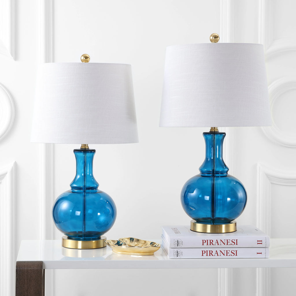 Glass LED Table Lamp Set of 2 J62430