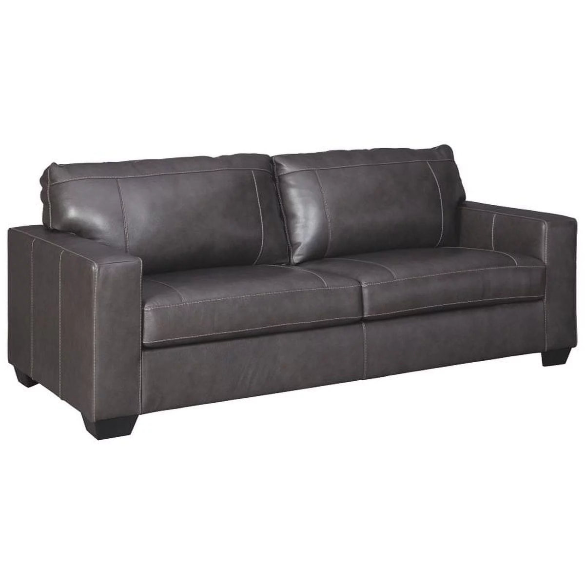 Gray Leather Sofa O588372
