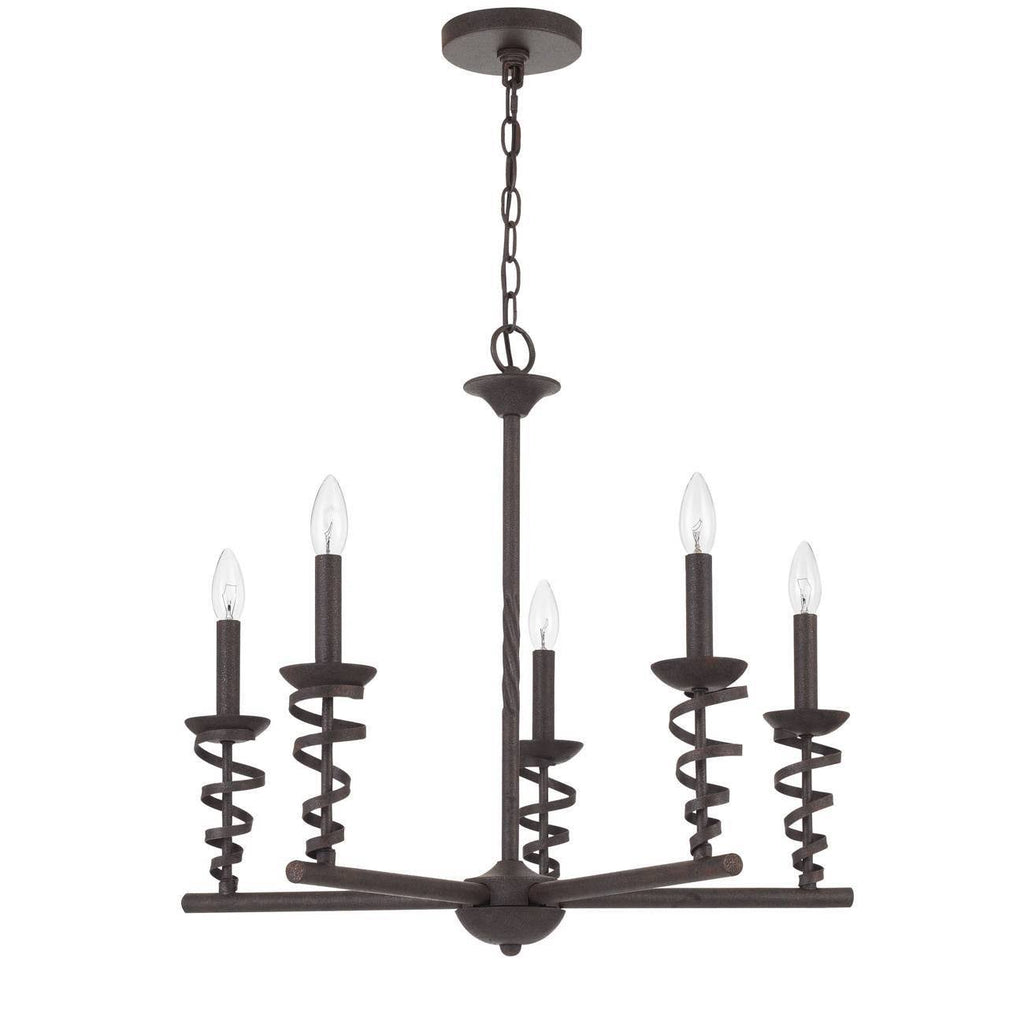 Black Metal Chandelier A99485