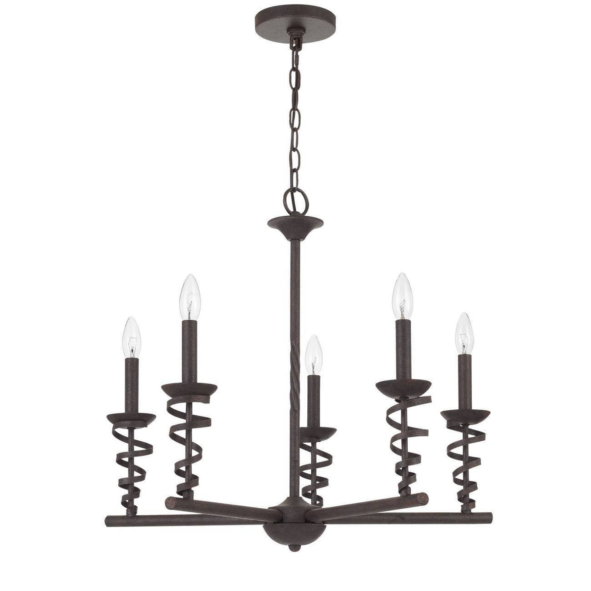 Black Metal Chandelier A99485