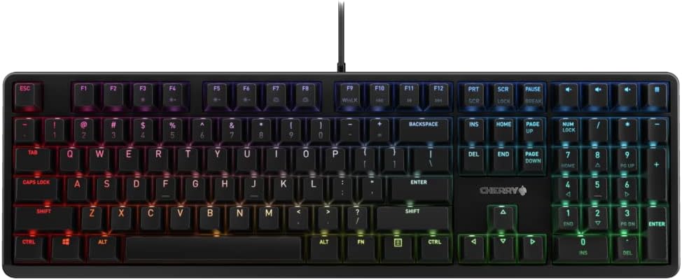 RGB Mechanical Keyboard with MX Red Silent Switches Full Size J484