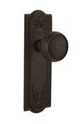 Oil-Rubbed Bronze Passage Door Knob with Plate S210