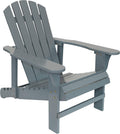 Adirondack Chair with Adjustable Backrest Natural Fir Wood Gray M94738