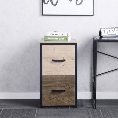2 Drawer Wood Filing Cabinet P29407