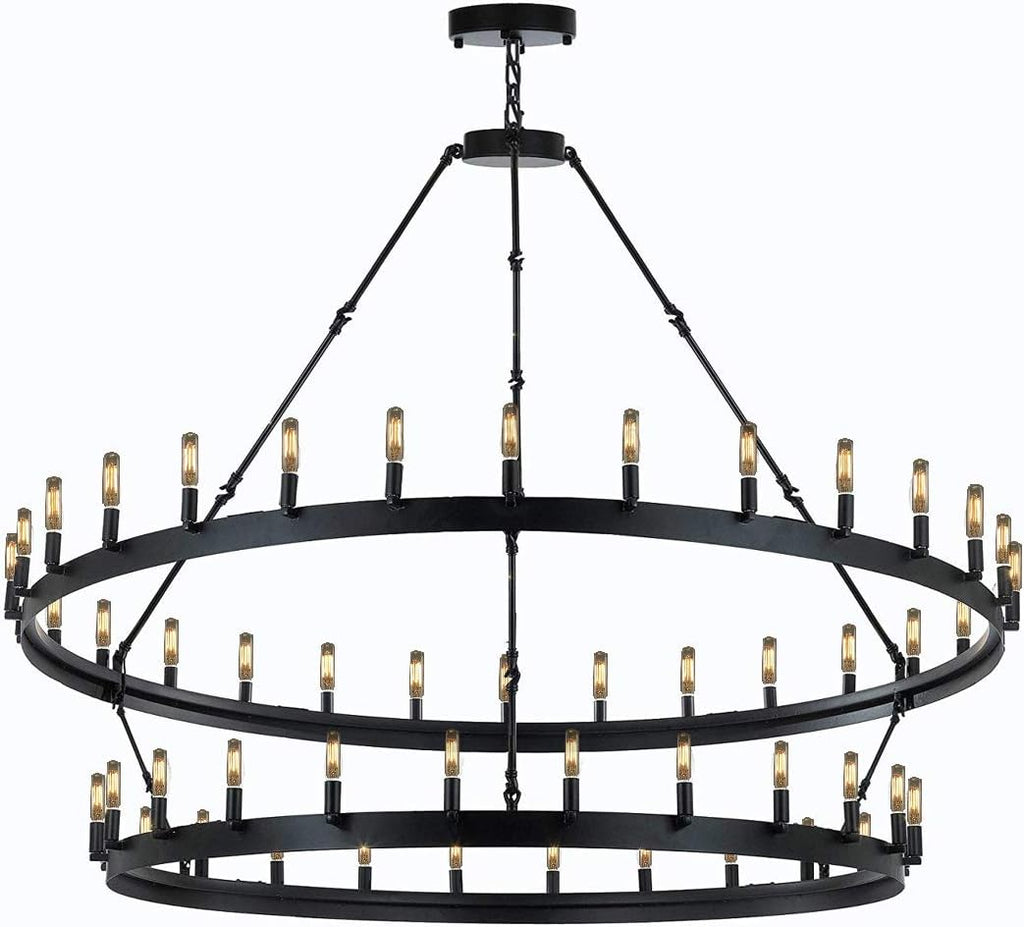 Wrought Iron Vintage Chandelier V8733