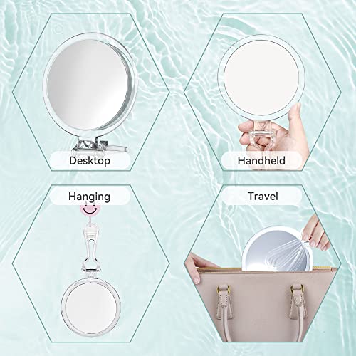 Double-Sided 1X/30X Magnifying Hand Mirror F8215
