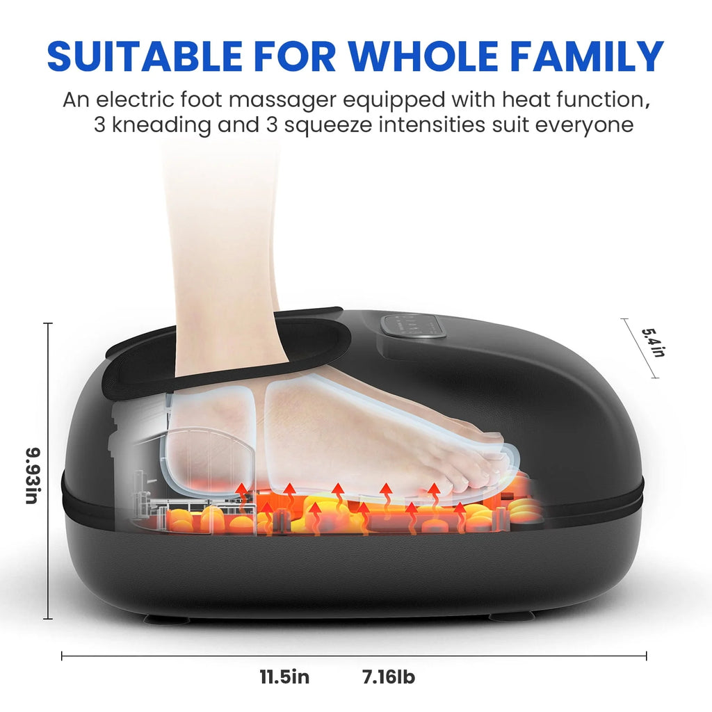 Black Shiatsu Foot Massager with Heat G3642