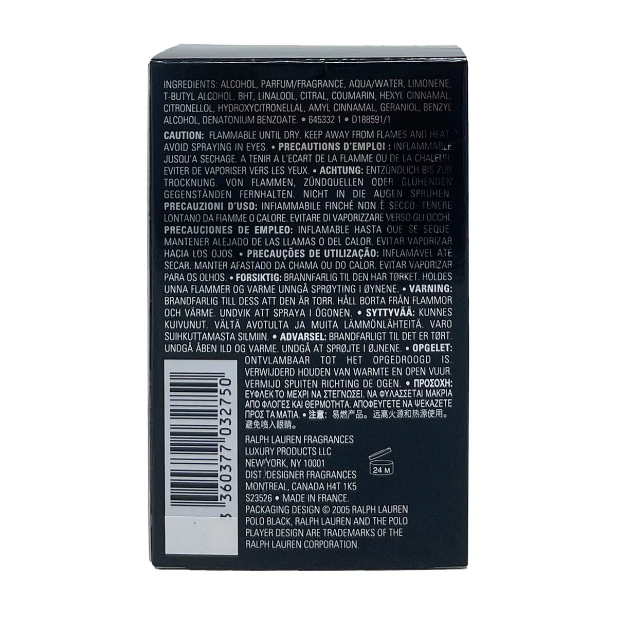 Black Eau De Toilette Spray 2.5 oz O8455
