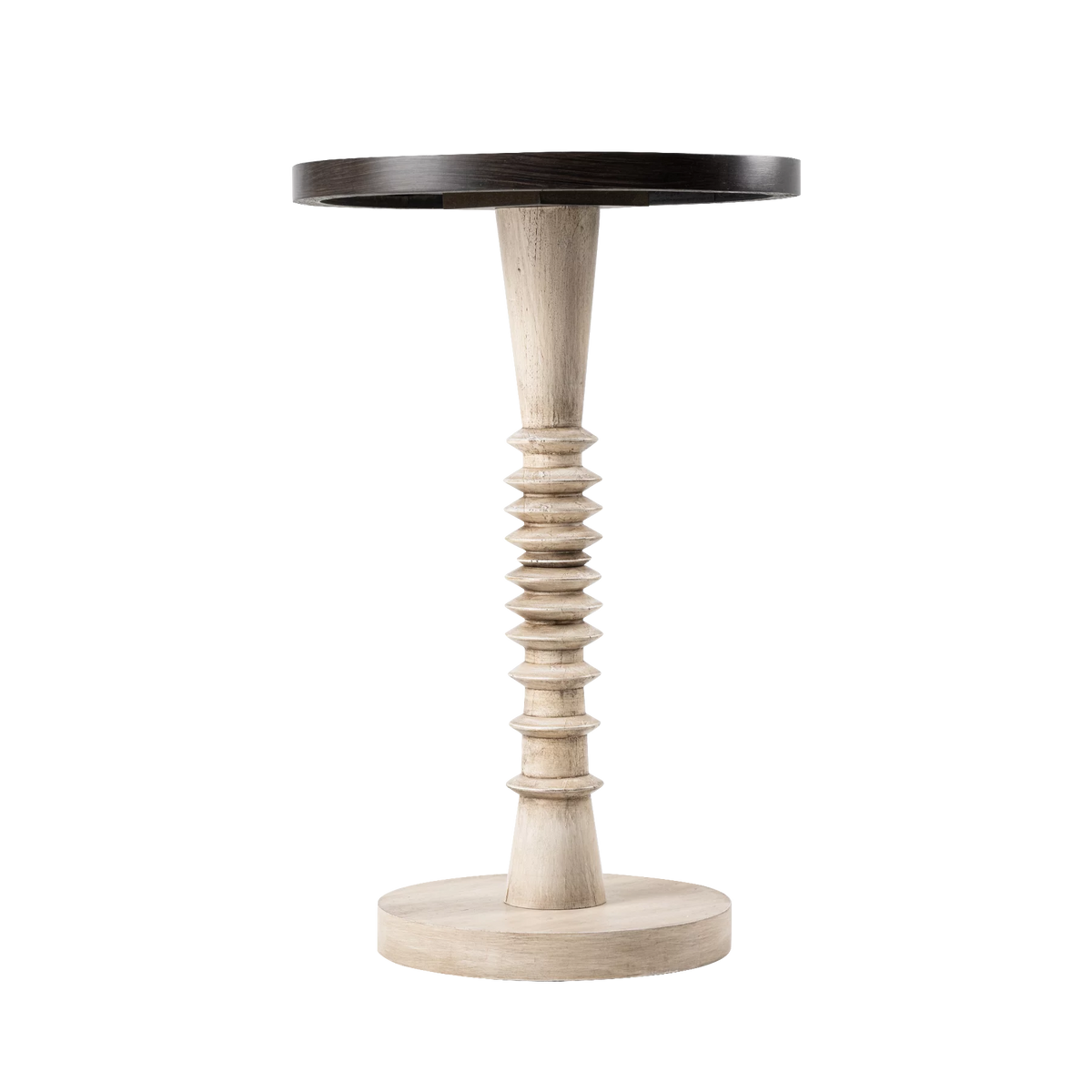 Small Drinking Table with Tray Top, Distressed Finish I91722