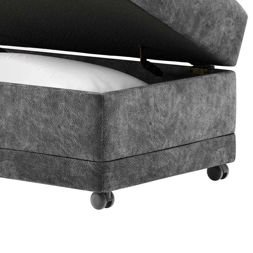 Fabric Storage Ottoman with Casters P87468