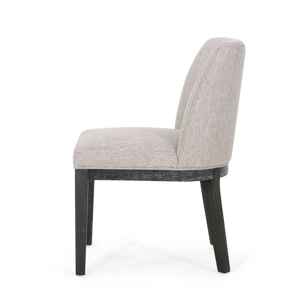Fabric Upholstered Wood Dining Chairs, Set of 2 W51734