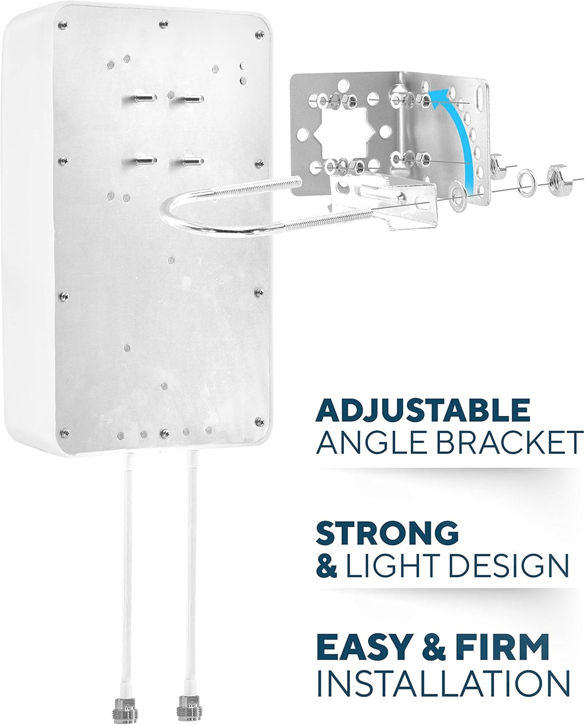 4G LTE Wide Band MIMO Panel Antenna Kit with SMA Adapters I444343