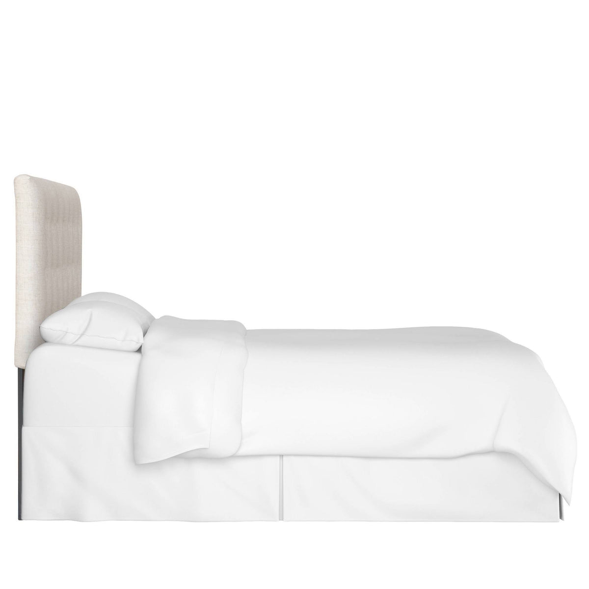 California King Linen Button Headboard S6309