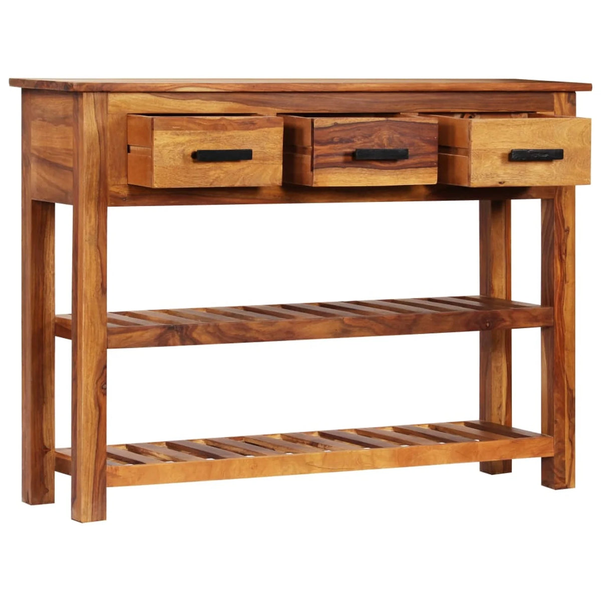 Solid Acacia Wood Sideboard with 3 Drawers K920