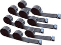 4 x 30' Heavy Duty Tie-Down Winch Strap with Flat Hooks, 10 Pack S65858