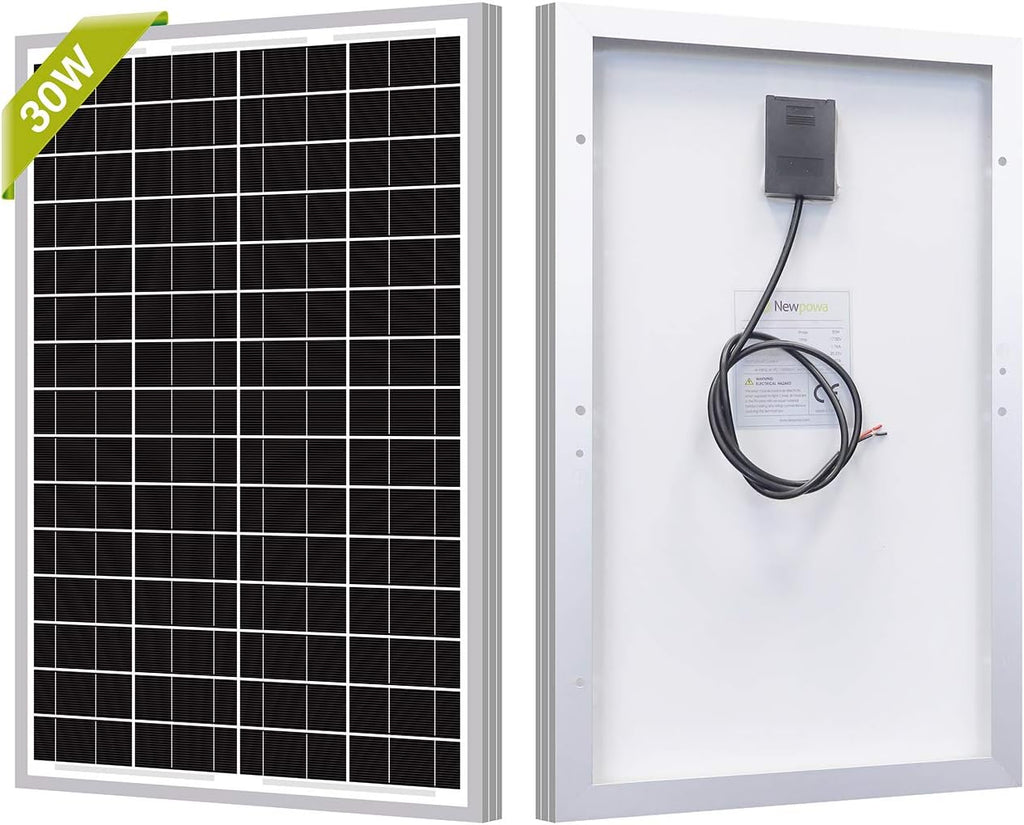 30W Monocrystalline Solar Panel 24V Pack of 2 H40514