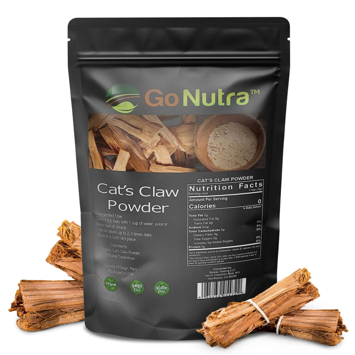 Cats Claw Powder Herbal Supplement 8 oz Q7679