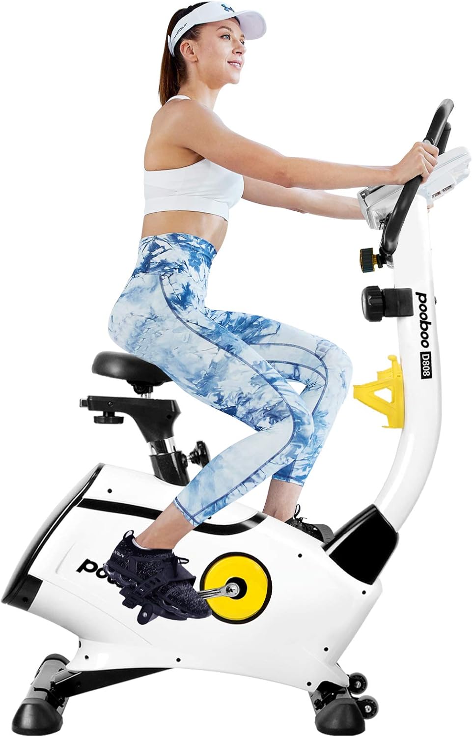 Magnetic Exercise Bike with LCD Monitor and Adjustable Resistance W418917