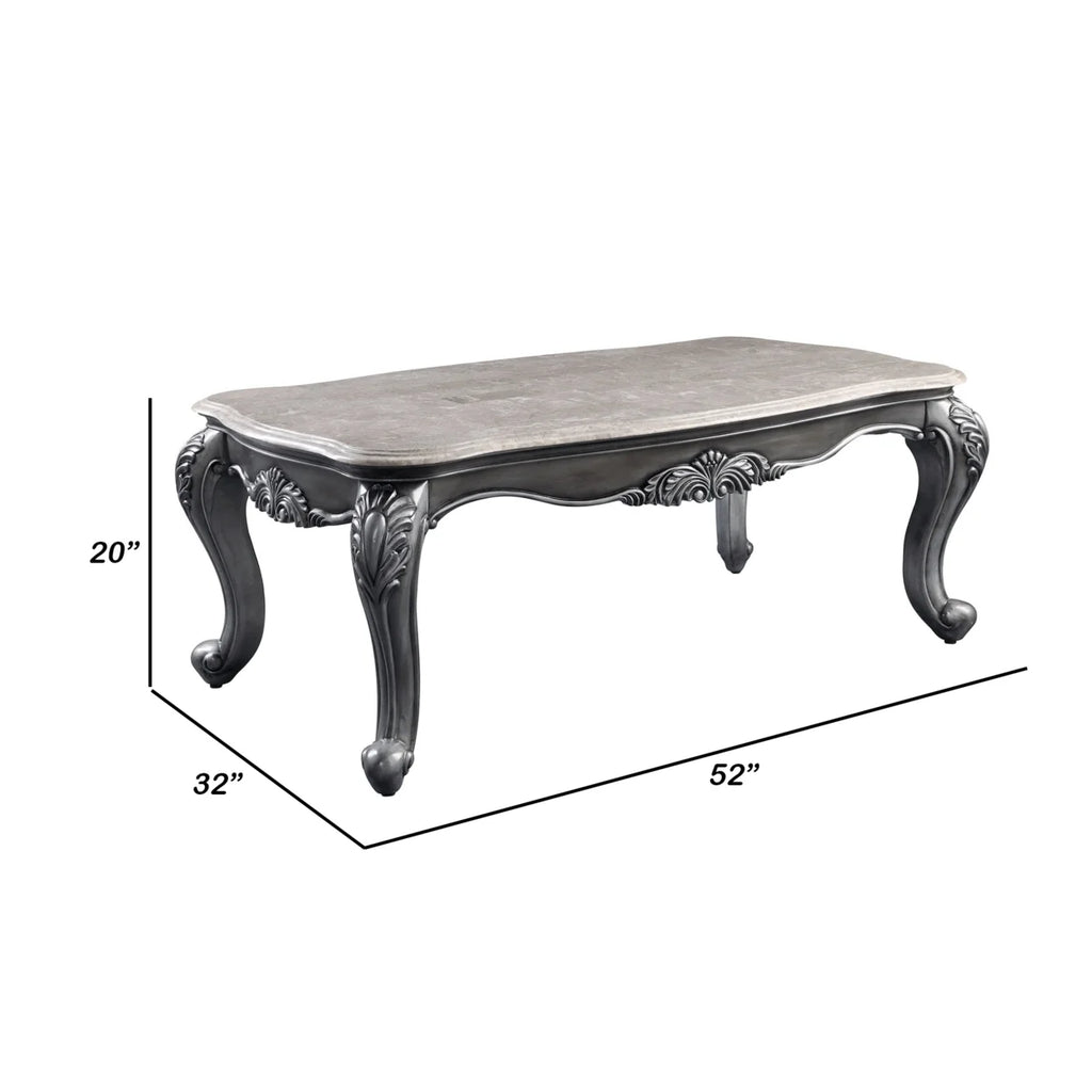 Gray Marble Top Coffee Table A81950