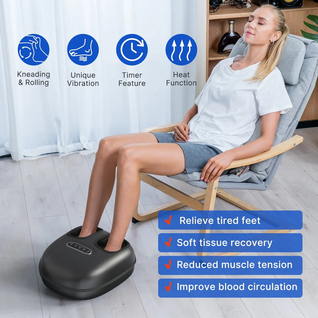 Black Shiatsu Foot Massager with Heat G3642