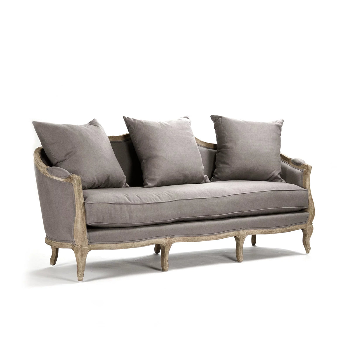 Grey Linen Sofa N226