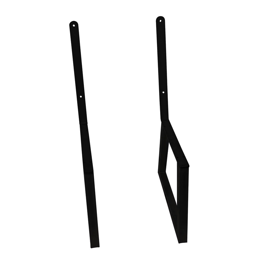 Black Bench Legs with Back Rest – Pair R15923