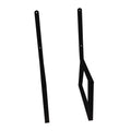 Black Bench Legs with Back Rest – Pair R15923
