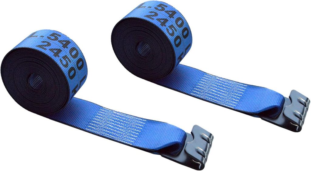 4 x 30' Heavy Duty Tie-Down Winch Strap with Flat Hooks, 10 Pack S65858