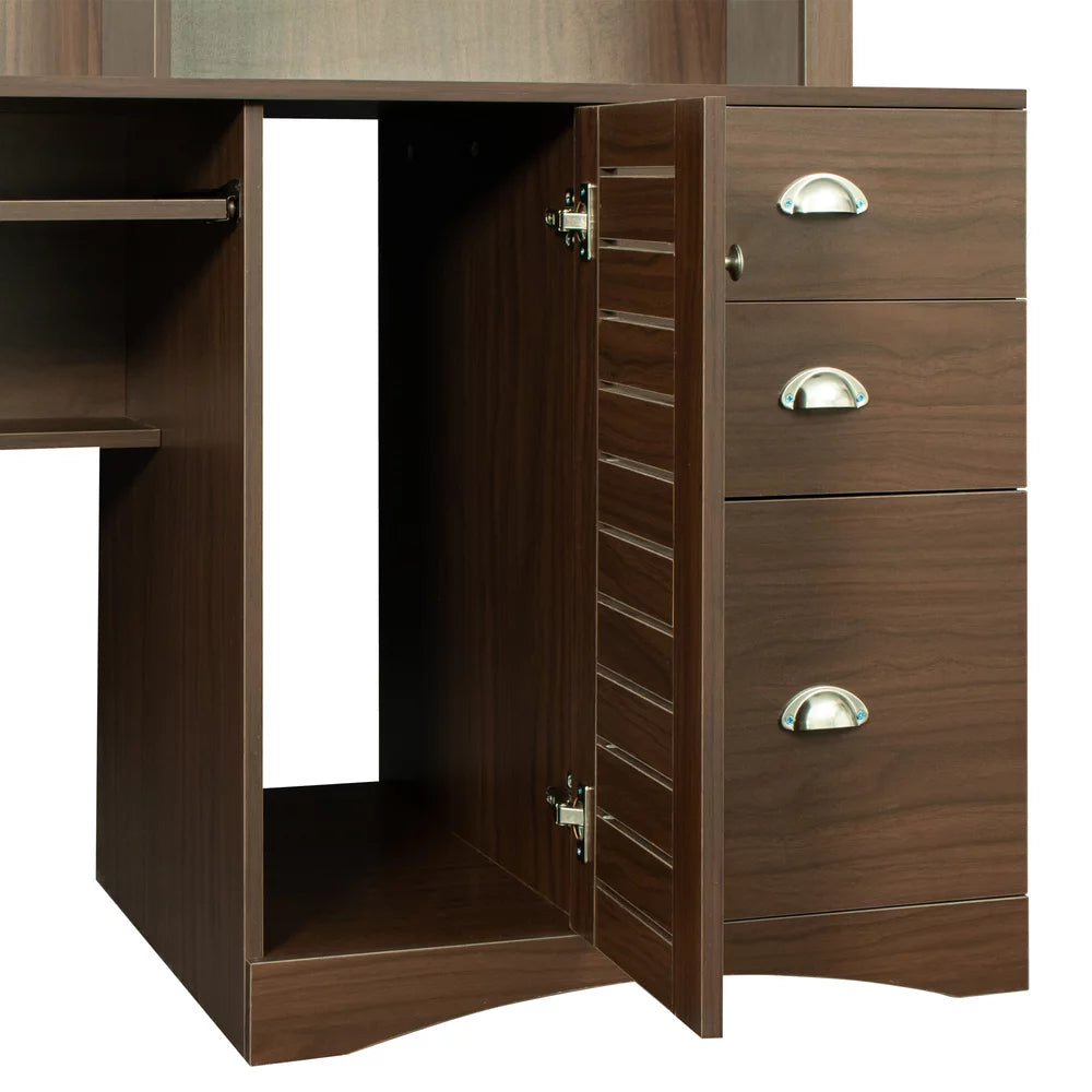 Computer Desk with Hutch L175599