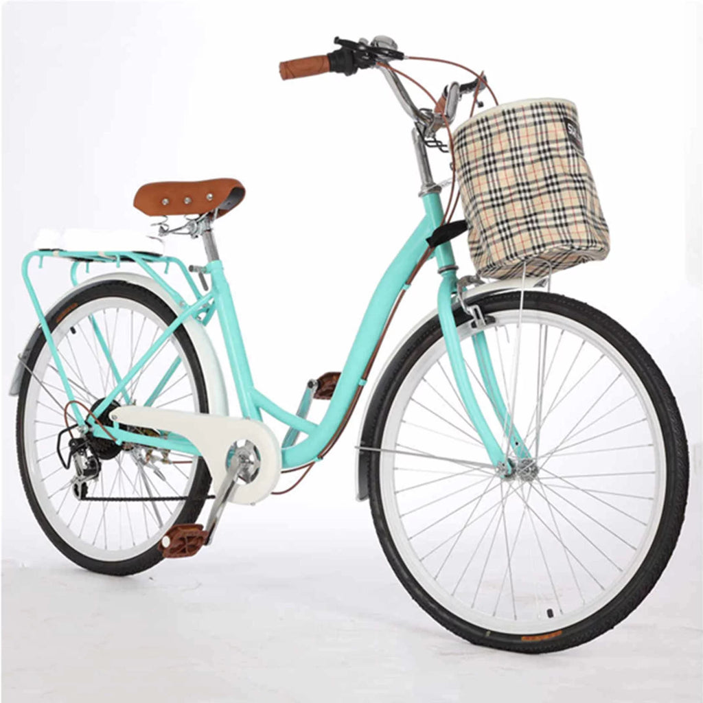 24-Inch 7 Speed Green Beach Cruiser Bike K36966
