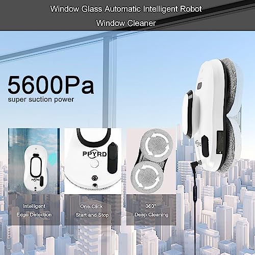 Window Cleaning Robot Vacuum with Ultrasonic Water Spray and Remote Control Q92981