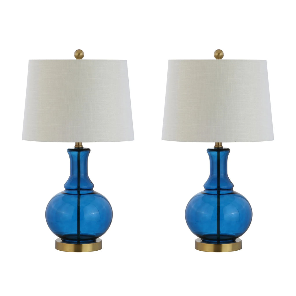 Glass LED Table Lamp Set of 2 J62430
