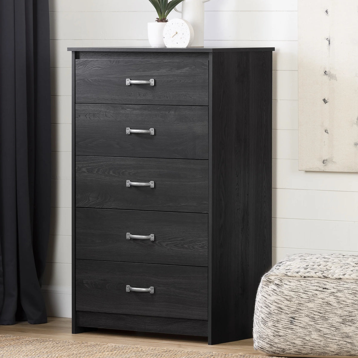 5 Drawer Weathered Oak Dresser G137