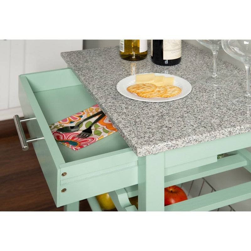 White Kitchen Cart Y328392