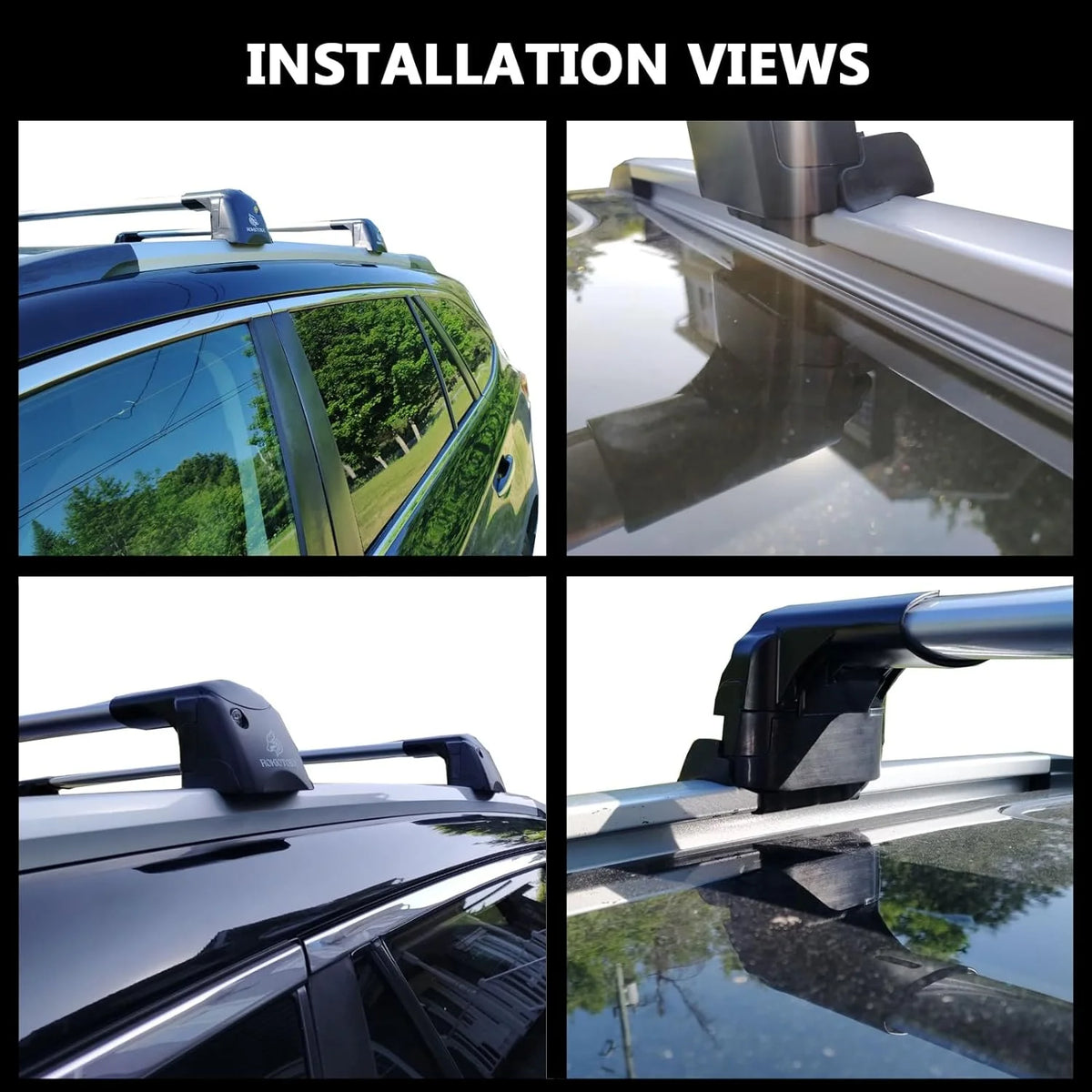 Lockable Roof Rack Crossbars with Flush Side Rails S29876