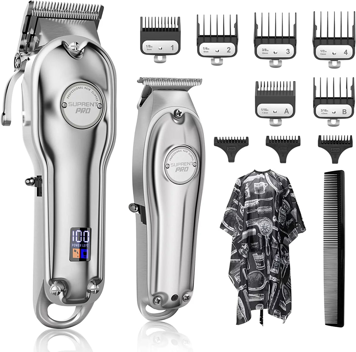 Cordless Hair Clippers & T-Blade Trimmer Combo with LED Display Z22190