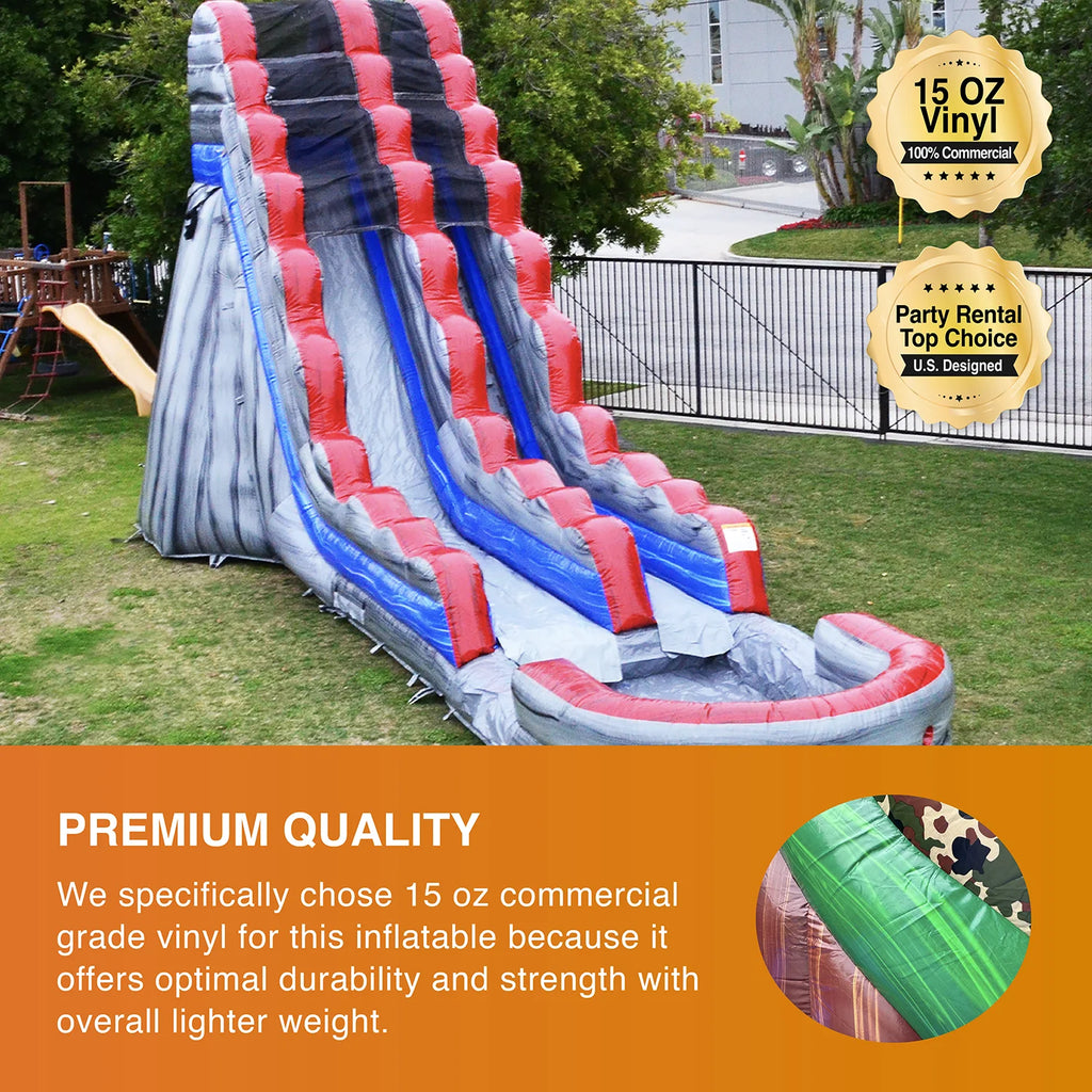 Inflatable Water Slide with Splash Pool A35719