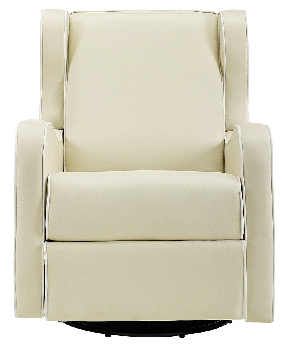 Gray Fabric Upholstered Swivel Gliding Recliner A159
