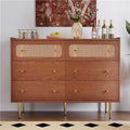 6 Drawer Rattan Dresser D365760